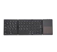 Taidda Tastiera Pieghevole Tastiera Portatile Bluetooth con Ampio Touchpad e connettività per 3 Dispositivi Durata della Batteria 60 Ore per Smartphone Tablet Laptop (GREY)