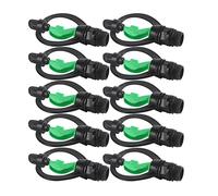 Taidda Ugello per Irrigazione a Spruzzo in Plastica con Design a Forma di Pioggia per L'irrigazione Agricola, 10 Irrigatori a Farfalla G1/2 Pollici per Giardino, Prato, Serra, Materiale: Plastica,