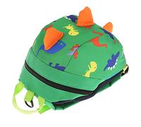Taidda Zaino con Imbracatura di Sicurezza per Bambini con Dinosauro Simpatico Cartone Animato per Bambini Piccoli in Luoghi Affollati, Realizzato in Resistente Oxford (GREEN)