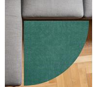 Taidianolp Personalized Corner Rugs Customized Pattern,Emerald Green Decorative Corner Sofa,Custom,140 x 140 cm,Indoor Home Decorations Rug for Makeup Vanities Table Decor