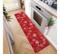 Taidianolp Runner Rugs,100 x 280 cm,Red White Christmas Decoration Patterns,Antiscivolo Tappeti Decorazioni Soggiorno, Sedie Sala da Pranzo