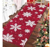 Taidianolp Runner Rugs,40 x 100 cm,Modern Red Christmas Decoration Patterns White, Zerbino Ingresso Tappeti Piccolo Lavabile In Lavatrice