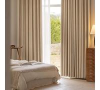 Taidianolp Tende Oscuranti per Interni Cucina, personalizzato Stile della parte superiore Occhiello/Ganci,Larghezza 100 x Altezza 110 cm (Pack of 2), Warm Cream,Blackout Curtains,