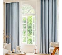 Taidianolp Tende Oscuranti per Interni Cucina, personalizzato Stile della parte superiore Occhiello/Ganci,Larghezza 100 x Altezza 110 cm (Pack of 2), Winter sky blue,Blackout Curtains,