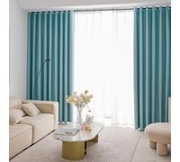 Taidianolp Tende Oscuranti per Interni Decorazioni Soggiorno, Camera da Letto, Salotto, 2 Pezzi, Larghezza 100 x Altezza 135 cm (Pack of 2), Teal green,Blackout Curtains,