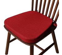 Taifuan Cuscini per Sedie da Cucina Antiscivolo,Cuscini per Sedia da Pranzo Trapezio,con Laccetti Sfoderabili Lavabili Confortevole Cuscini Seduta per Interni(L,40x38x33x5cm)