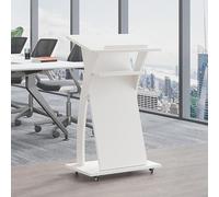 Taifuan Reception Desk,Leggio per Pulpito in Legno con Ripiano,Leggio per Podio Podio Grandi Podi del Pulpito, con Grande Piattaforma di Lettura podi(B)