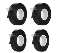 TAIHOBO 4PCS Nastro Autoagglomerante Isolante in Tessuto, Nastro Isolante Nero, Nastro Sigillante Impermeabile in 2 Dimensioni, Nastro Adesivo per La Riparazione di Tubi Flessibili e Cavi Elettrici