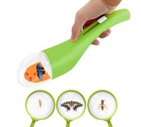 TAIHOBO Attrezzo Cattura Insetti Vivi, Trappola per Ragni, Cattura Ragni Verde con Lente D'ingrandimento per Bambini, per Osservare Gli Insetti Nelle Vicinanze e Poi Rilasciare Nuovamente