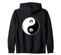 Taiji Yoga Qi Gong Tao Simbolo Yin Yang Buddha Felpa con Cappuccio