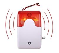 Taikuwu 12V Luce Acustica Suono Allarme Lampeggiante 110dB Alto Volume Suono Sirena Regolabile per Luoghi Pubblici, Emergenza, Evacuazione, Sicurezza, Avviso