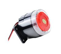 Taikuwu Sirena per cavi da 12 V, 120 dB, con flash a LED rosso, allarme esterno per sistemi di allarme, casa, garage e commerciali