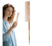 Tail Comb, Precision Metal Bristle Teasing Brush, Lightweight Root Styling Tool with Ergonomic Handle, Hair Sectioning Comb for Wife Daughter Mom Use, 9.25x1.06 Inches