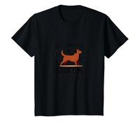 Tail-Wagging Good Time Dog Lover Paw Maglietta, Bambini, Nero, 8 Anni
