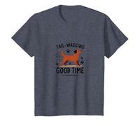 Tail-Wagging Good Time Dog Lover Paw Maglietta, Bambini, Pervinca, 8 Anni