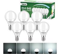 Tailcas Dimmerabile Lampadine LED E14 5W, Luce Bianca Freddo 6000K 450 Lumen, Equivalenti ad Lampada Alogene da 40W, 6 pack
