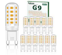Tailcas G9 Lampadine LED, 12 Pezzi Lampada LED 3000K 500LM 5W Equivalente 50W Lampadine Alogene, AC/DC 220-240V G9 Lampadina Led Bianca Calda Non Dimmerabile