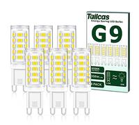 Tailcas G9 LED Lampadina 3.5W Fredda, Equivalenti 30W 40W Lampada Alogena, Bianco Freddo 6000K, 350LM Lampadime G9, AC220-240V, Non Dimmerabile, Nessun Sfarfallio Risparmio Energetico Lampade,6 pezzi