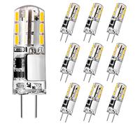Tailcas Lampadina G4 LED Bianco Caldo 3000K, 1.5W Sostituisce 20W Alogena, Senza Sfarfallio, 180LM AC/DC 12V, Non Dimmerabile, 10 Pezzi