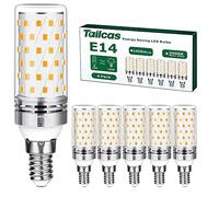Tailcas Lampadine LED E14 12W, 6 pezzi Luce Bianca Calda 3000K, Equivalente 100W Lampada Alogena, 1000lm, Non Dimmerabile Nessun Sfarfallio Risparmio Energetico Lampadina E14,CA 220-240V
