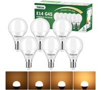 Tailcas Lampadine LED E14 Dimmerabile, 5W Luce Bianca Calda 3000K 450LM, Equivalenti a Alogene 40W, 6 pack