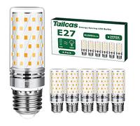 Tailcas Lampadine LED E27 Calda, 6 pezzi 12W, 1000lm, Luce Bianco Caldo 3000K, Equivalente 100W Lampada Alogena, Non Dimmerabile Nessun Sfarfallio Risparmio Energetico