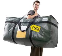 TAILI Borsa extra large per traslochi, riporre vestiti, trapunte, coperte, piumoni. Borse jumbo con cerniera (VERDE, CONFEZIONE DA 2)