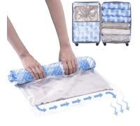 TAILI Piccoli sacchetti sottovuoto per vestiti da viaggio, confezione da 12 sacchetti sottovuoto 70 x 45 cm, 60 x 40 cm, riutilizzabili per vestiti, risparmiare l'80% di spazio per vestiti, biancheria