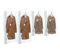 TAILI Sacchetti Sottovuoto da Appendere Buste Sottovuoto Vestiti Sacchetti con Gancio per Abiti, Conservazione di Giacche - sacchetti sottovuoto salvaspazio per la casa e i viaggi 4 Combo-Crema