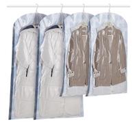 TAILI Sacchetti Sottovuoto Vestiti da Appendere, 4 confezioni (2 lunghi 135x70cm e 2 corti 105x70cm), Buste Sottovuoto Vestiti per abiti, cappotti, giacche, Blu Sacchi