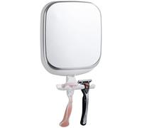 TAILI Specchio da Doccia Antiappannamento per Rasatura con Rasoio, Bagno Specchio da Barba Aspirante Antiappannamento non Forabile e Rimovibile, Infrangibile, Bianco