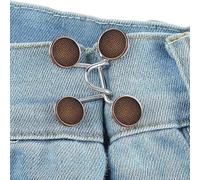 Taillen-Knopfspanner, Hosen-Taillenspanner | Kein Nähen, Lockerer Jeans-Spanner,Verstellbare Hosenknopfnadel Aus Legierung, Abnehmbarer Lockerer Jeans-Spanner, Für Ärmel, Hosen, Röcke