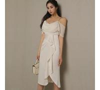 tailleur completo donna corto elegante morbido camicia top bianco chiffon T050