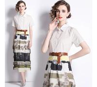 tailleur completo donna set colorato gonna camicia boho bohemian GIPSY 20465