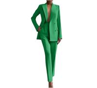 Tailleur Donna Eleganti Completo Maniche Lunghe Giacca con Pantaloni da Cerimonia Completo Tailleur Curvy Matrimonio Tailleur Donna Elegante Curvy Casual Elegante Business Suit Set Tute Eleganti