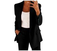 Tailleur Donna Eleganti Curvy Completo Pantaloni e Giacca Cerimonia Tuta Completa Elegante Ufficio Business Completi di Pantalone e Blazer Maniche Lunghe Tute Suit Slim Fit 2 pezzi per Matrimoni Feste