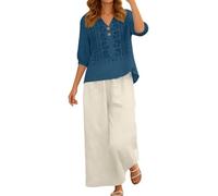 Tailleur Pantalone Palazzo Elegante Donna Casacca Larga Tempo Ufficio Panna Offerta Elasticizzate Arancioni Autunno Smeraldo Liscio Spaccio Bicolore Bronzo Maglina Spezzata Leggins Large