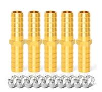 TAILONZ 5Pz Giunto Dritto Ottone 6mm | Giunto Dritto Per Prolunghe, Diametro Uniforme, Tenuta Affidabile.