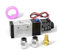 TAILONZ PNEUMATIC 1/4 “BSP Elettrovalvola 3V210-08 24V Bobina singola Pilotata Elettrica Tipo di connessione a 3 vie a 2 posizioni (filo di uscita)