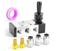 TAILONZ PNEUMATIC 1/4 "NPT 5 Way 2 Postion Air Leva manuale Valvola a solenoide pneumatica Controllo manuale Push-Pull 4H210-08
