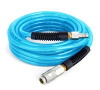 TAILONZ PNEUMATIC 1/4” x 7,5M Tubo dell'aria in poliuretano, pressione massima di esercizio 1.5 MPA, composto da tubo in ottone e PU blu, facile da installare