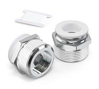 TAILONZ PNEUMATIC Bianco Raccordi diritti maschio 10mm OD x 1/2 BSP ad innesto rapido PC10-04 (confezione da 10)