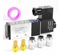 TAILONZ PNEUMATIC Elettrovalvola 1/4" BSP 4V210-08 110V Elettrica pilotata a bobina singola Tipo di connessione a 2 posizioni e 5 vie