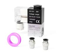 TAILONZ PNEUMATIC Elettrovalvola a solenoide 1/4 di pollice BSP 12V 2 vie normalmente chiusa 2v025-08