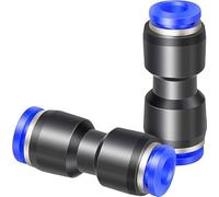 TAILONZ PNEUMATIC Raccordi rapidi per tubi a 2 vie dritti 8mm-4mm OD con chiusura a pressione PG8-4 (confezione da 10)