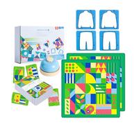 Tailor Master Game, Gioco da tavolo a doppia battaglia con abbinamento grafico di colori, Gioco da tavolo con abbinamento di forme Giochi da tavolo per bambini interattivi