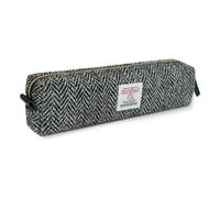 TAILORMAP Harris Tweed - Astuccio portapenne grande capacità, con cerniera, per uomini e donne, colore: grigio