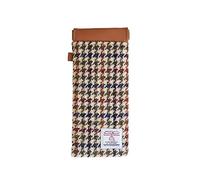 TAILORMAP Harris Tweed Squeeze - Custodia per occhiali da sole in pelle