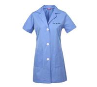 TAILOR'S Personalizzata Personalizzabile Ricamato Donna Camice da Laboratorio Bianca Abbigliamento da Lavoro e Divise a Maniche Corte