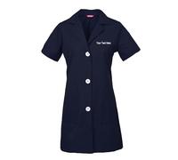 TAILOR'S Personalizzata Personalizzabile Ricamato Donna Camice da Laboratorio Bianca Abbigliamento da Lavoro e Divise a Maniche Corte